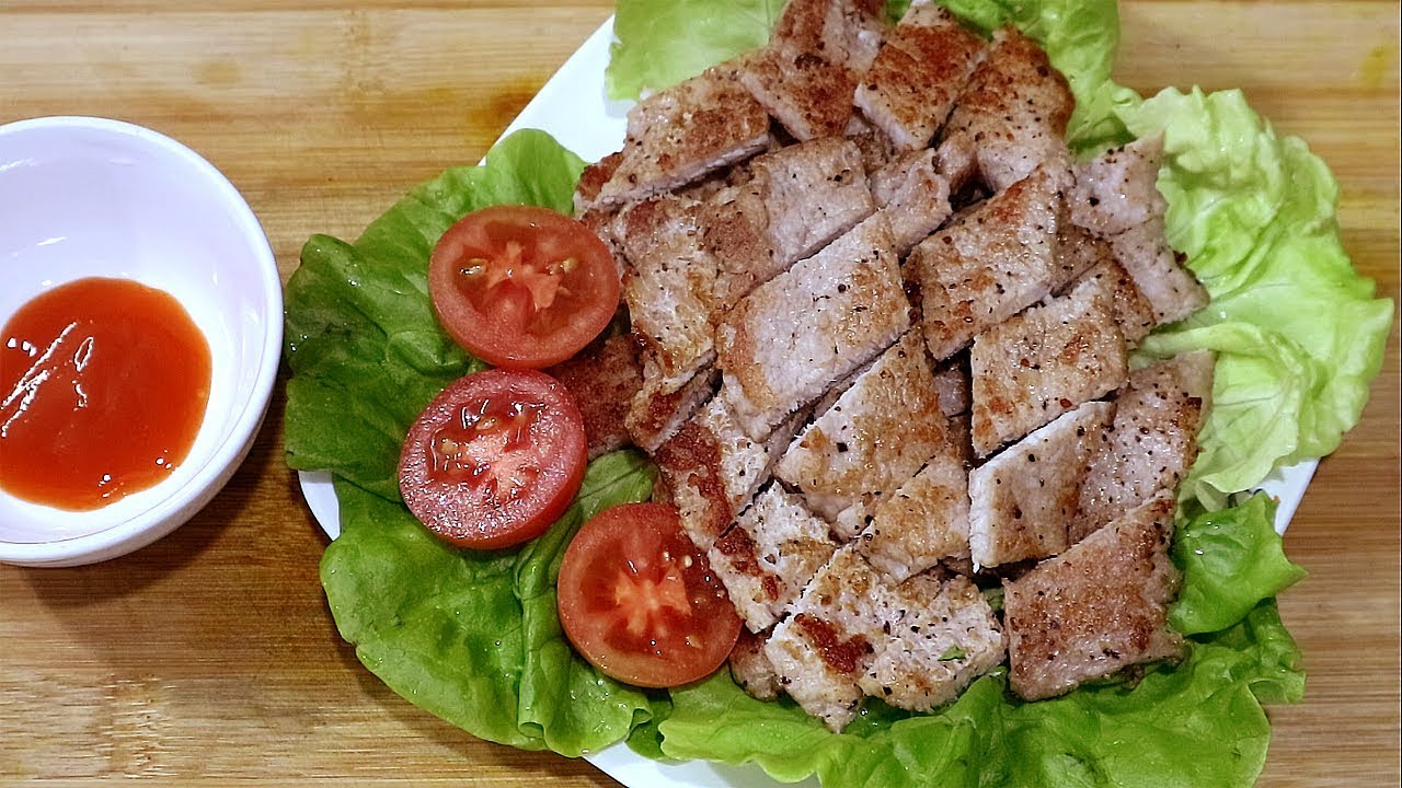 Cách Làm Món Thịt Nạc Dăm Heo Áp Chảo