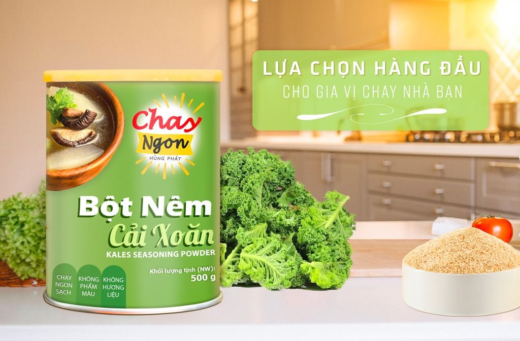 bột nêm cải xoăn