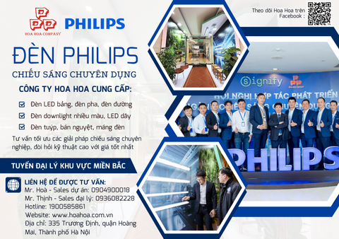 HOA HOA TUYỂN ĐẠI LÝ BÁN ĐÈN LED PHILIPS KHU VỰC HÀ NỘI