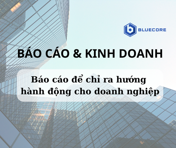 Báo cáo để chỉ ra hướng hành động cho doanh nghiệp