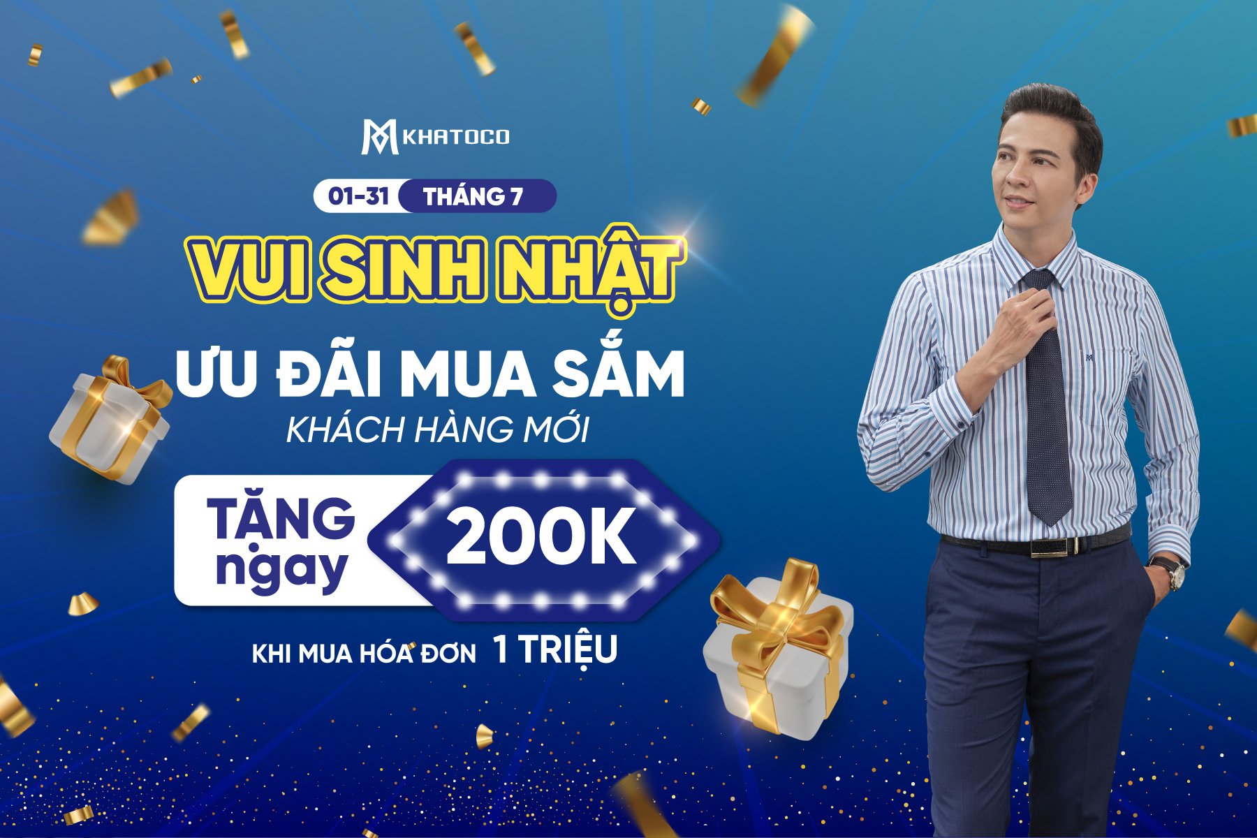 Sinh nhật Khatoco - Ưu đãi mua sắm dành cho khách hàng mới