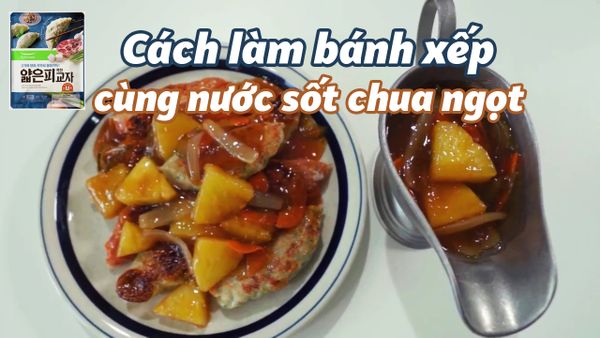 부드러운 탕수만두를 맛있게 드세요~