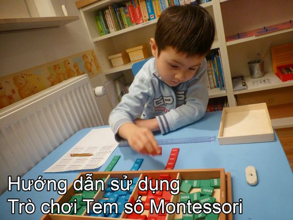 Hướng dẫn sử dụng - Trò chơi Tem số Montessori