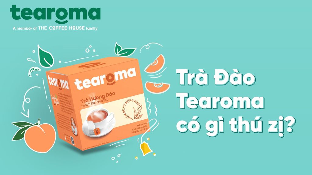 Trà Đào Tearoma có gì thú vị?