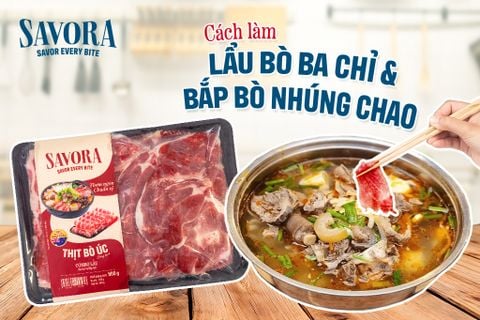 Lẩu bò ba chỉ & bắp nhúng chao – Đậm đà, thơm béo, chuẩn vị miền Nam