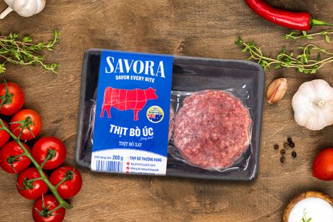 Thịt Bò Úc Xay Đông Lạnh Savora