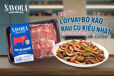 Lõi vai bò xào rau củ kiểu Nhật – Mềm ngọt tự nhiên, đậm vị sốt, chuẩn bữa cơm ấm cúng