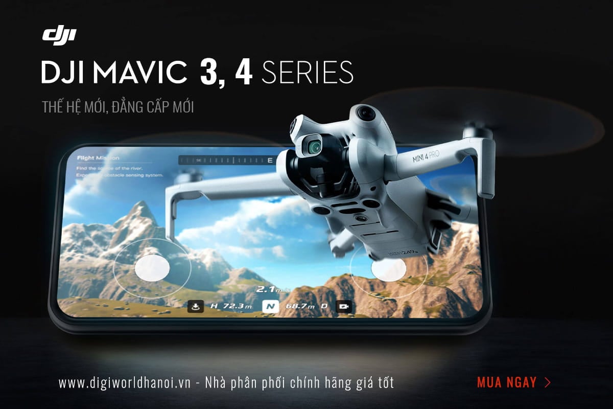 DJI Mavic 3, 4 Thế hệ mới - Đằng cấp mới, luôn sẵn hàng tại Digiworld Hà Nội