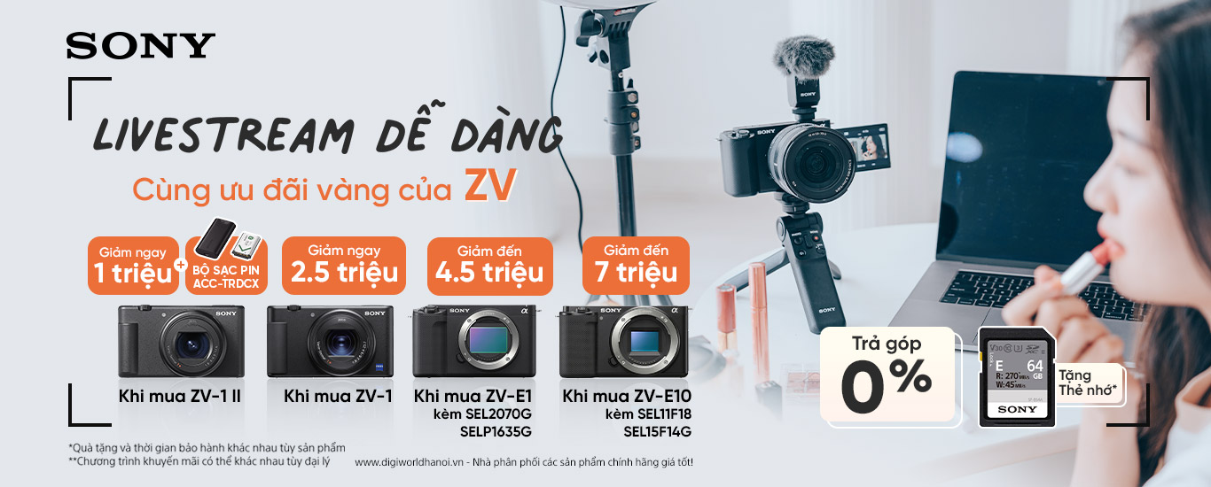Livestrem dễ dàng cùng Ưu đãi vàng của ZV