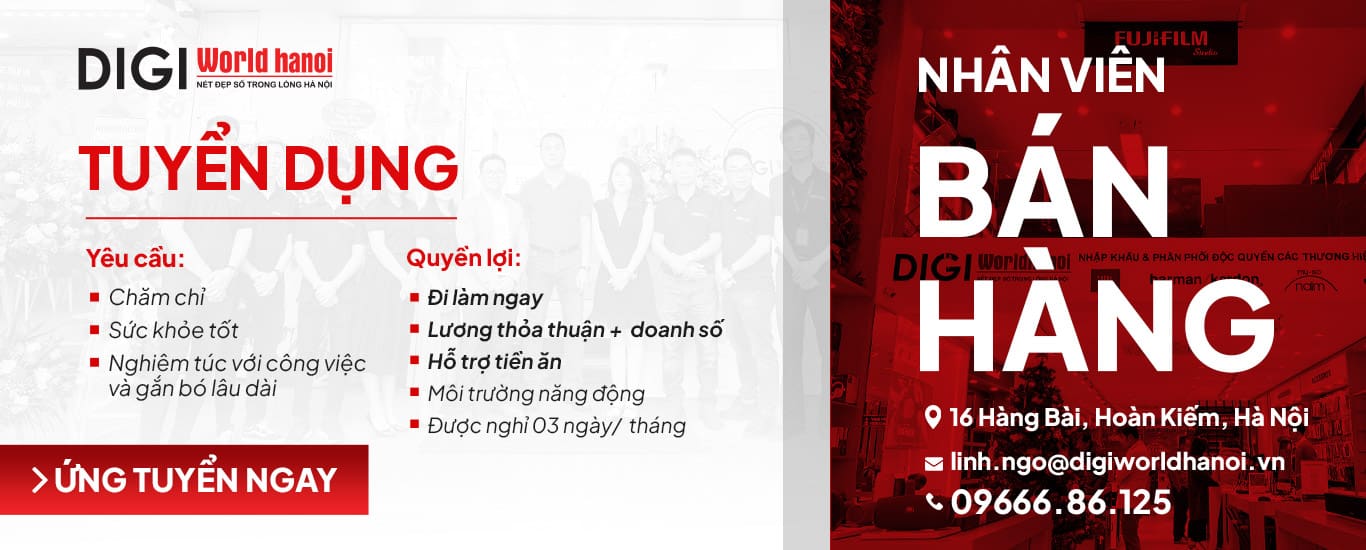 Digiworld Hà Nội tuyển dụng nhân viên bán hàng đi làm luôn!