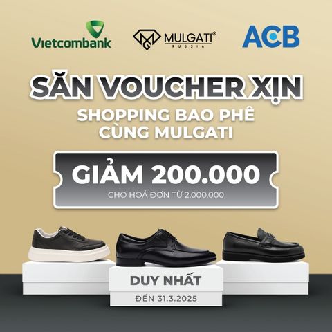 MULGATI Tri Ân Khách Hàng Thân Thiết Cùng Voucher Siêu Ưu Đãi Hợp Tác Với Ngân Hàng Vietcombank và Ngân Hàng ACB