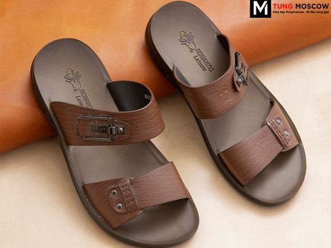 Cách phối đồ với dép da nam 2 quai ngang và địa chỉ mua dép uy tín
