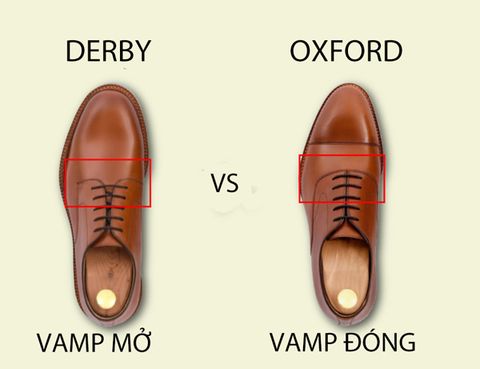 Cách phân biệt giày Derby và Oxford nhanh và chuẩn nhất