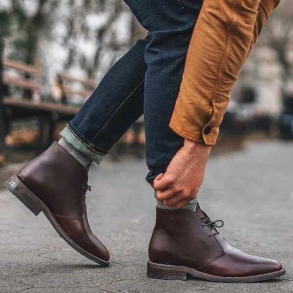 Giày boot nam da trơn có mấy loại