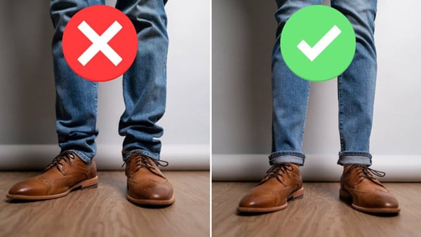 Đi giày da với quần jeans sao cho phù hợp