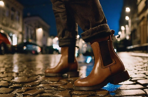 Giày chelsea boots tăng chiều cao cho nam lùn
