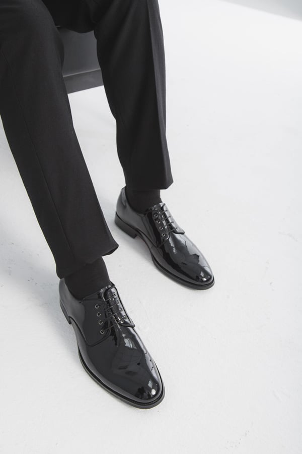 Giày da cưới nam Mulgati Plain Derby 5492A