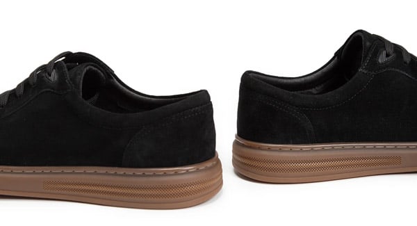 Giày da nam đế bằng có phần đế phẳng gia tăng tiếp xúc mặt đất