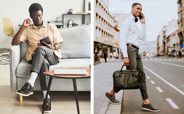 Giày thể thao nam công sở với quần jeans cực thoải mái