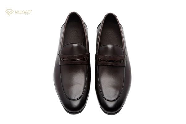 Giày lười nam da trơn Mulgati Horsebit Loafer 1026A-1