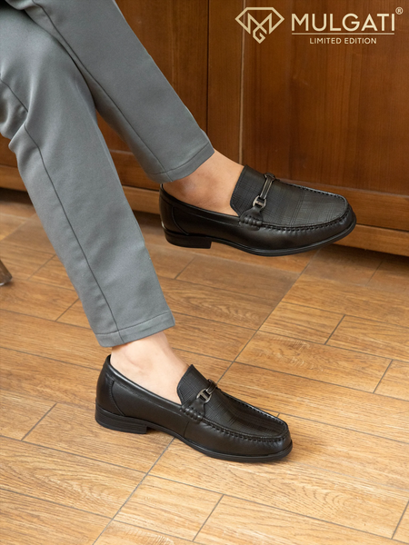 giày lười nam đen