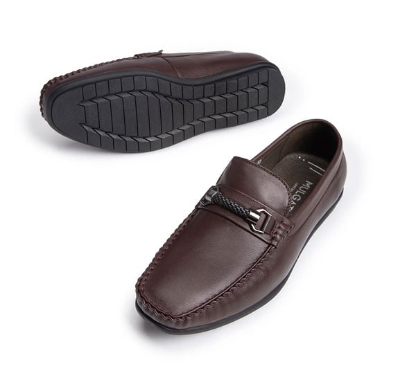 Giày da lười nam Mulgati Boat Shoes Slip on 203127