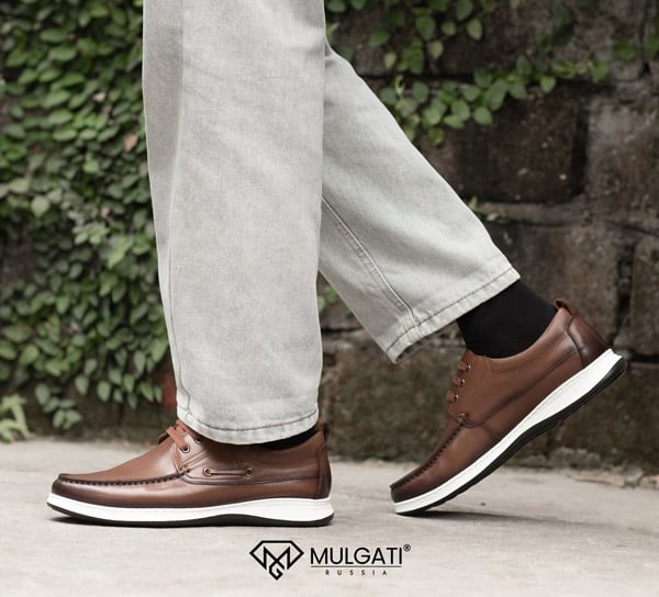 Giày da thể thao nam đi làm Boat Shoes K62-2 đơn giản, lịch thiệp