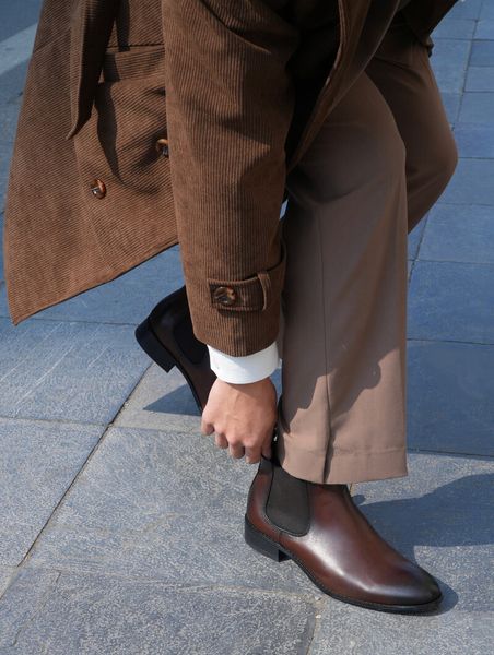 Giày Chelsea boots nam Mulgati F708-5