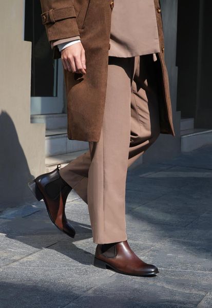 Giày Chelsea boots nam Mulgati F708-5