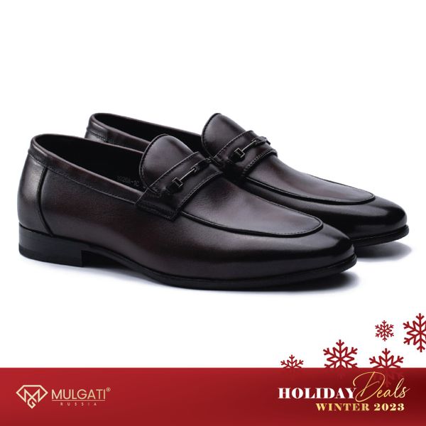 giày lười nam Mulgati Horsebit Loafer- 1026A-1