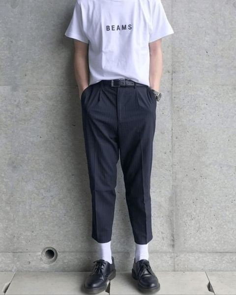 phối giày với quần baggy nam