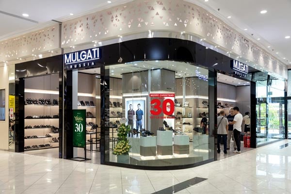 Shop giày da nam cao cấp của Mulgati tại Aeon Hà Đông