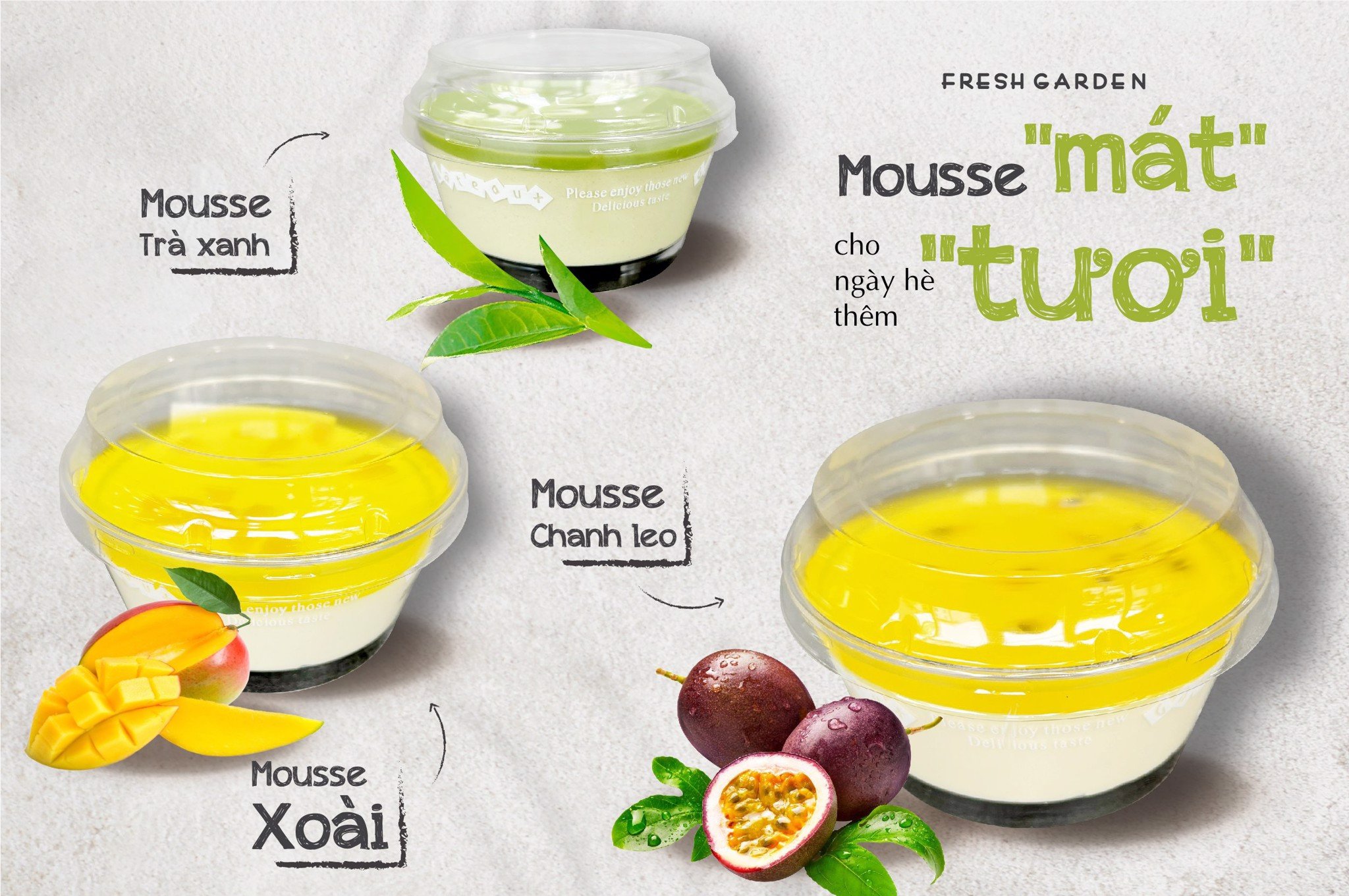 Mousse Fresh Garden mát lạnh cho ngày hè thêm “tươi”