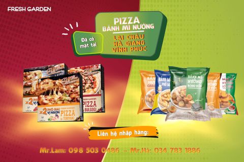 CH Lai Châu, Vĩnh Phúc, Hà Giang, Thái Nguyên, Yên Bái hiện có pizza & bánh mì nướng