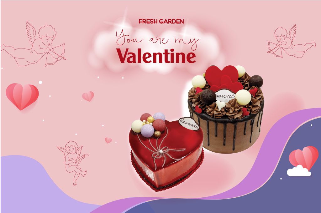 Quà tặng Valentine 2022: Bánh kem tình yêu ngọt ngào từ Fresh Garden