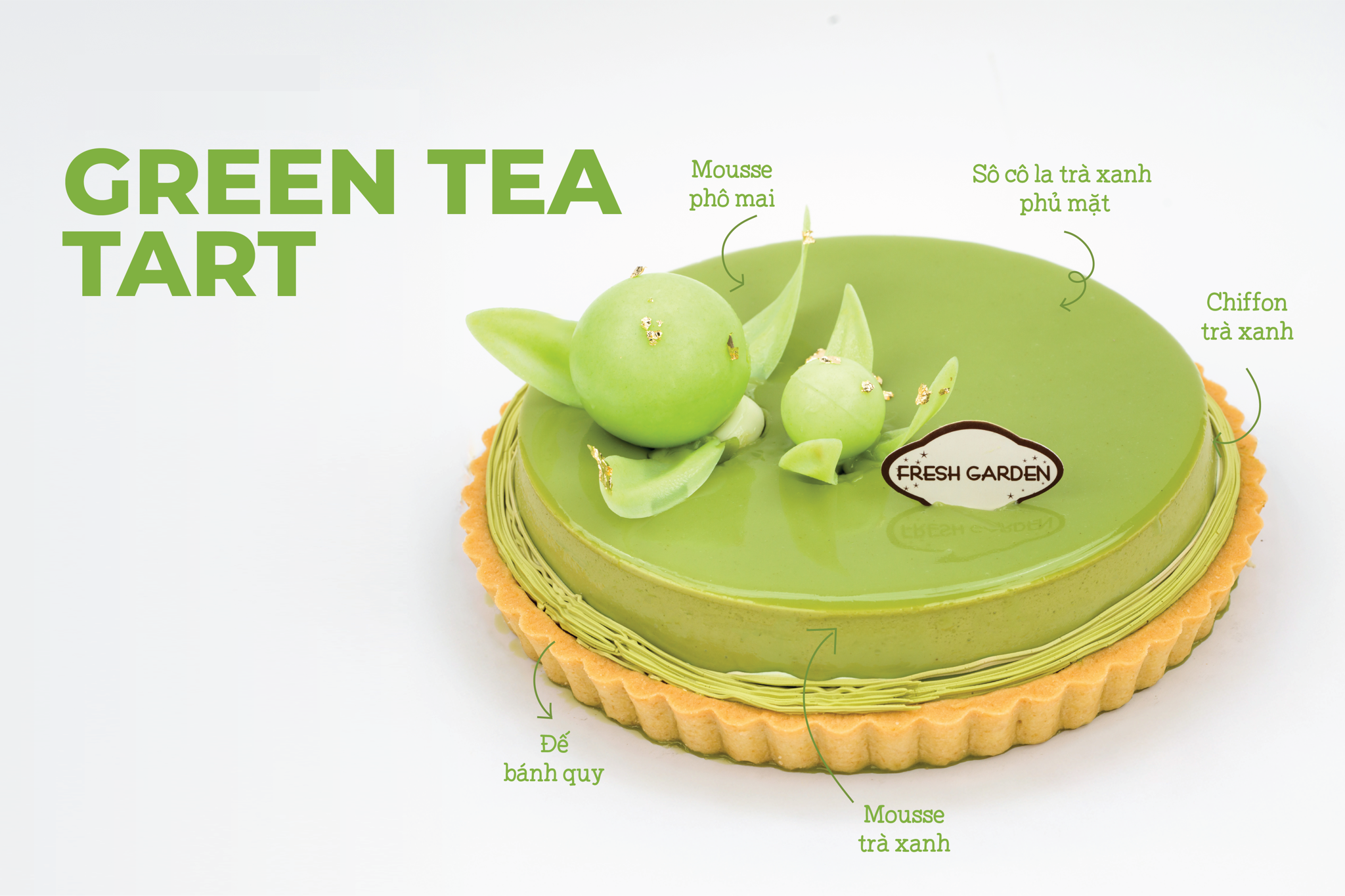 Khám Phá Green Tea Tart Mới Toanh Từ Fresh Garden