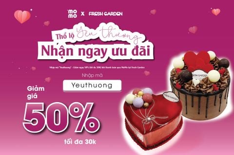 Cực hấp dẫn: Giảm 50% lên tới 30K tại Fresh Garden khi thanh toán qua MoMo