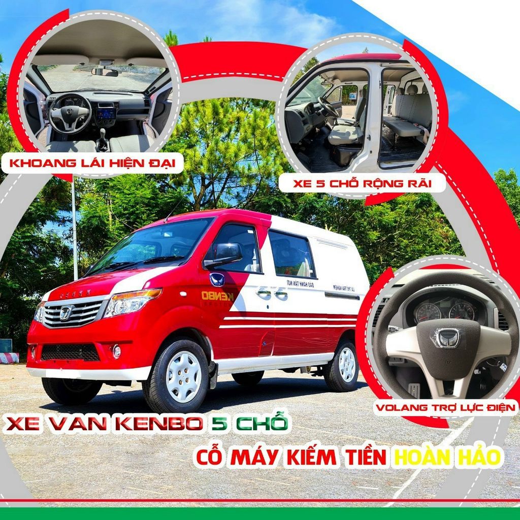 XE VAN KENBO 5 CHỖ NGỒI 650 KG