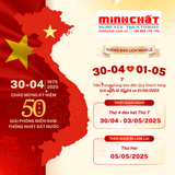 Thông báo nghỉ lễ 30/04 & 01/05 năm 2025