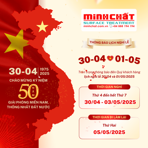 Thông báo nghỉ lễ 30/04 & 01/05 năm 2025