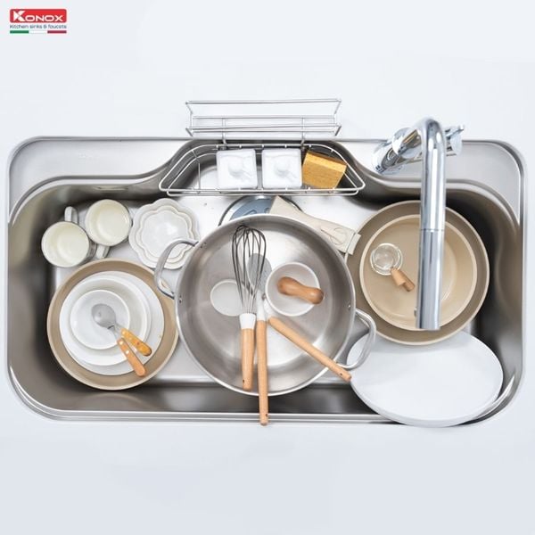 Chậu Rửa Bát 1 Hố Konox Tari 9051SM