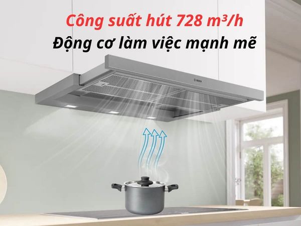 Hút Mùi Âm Tủ Bosch 90 cm DFS097A51B Serie 4