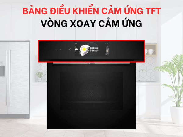 Lò Nướng Kết Hợp Vi Sóng Bosch HMG778NB1 Serie 8 Điều Khiển Cảm Ứng TFT