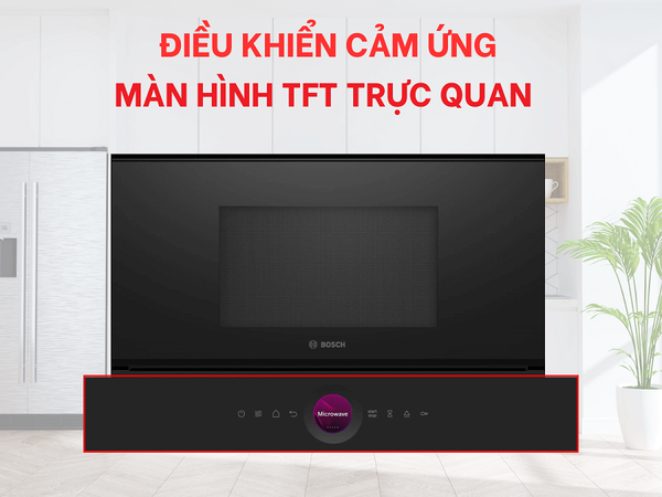 Lò Vi Sóng Bosch BER7321B1 Serie 8 Điều Khiển Trực Quan - Sắc Nét