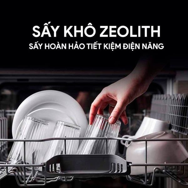 Máy rửa bát Bosch trang bị công nghệ sấy Zeolith