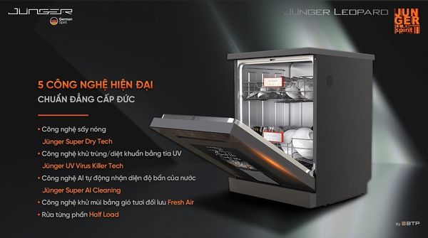 Máy Rửa Bát Junger DWJ-143 Công Nghệ Hiện Đại