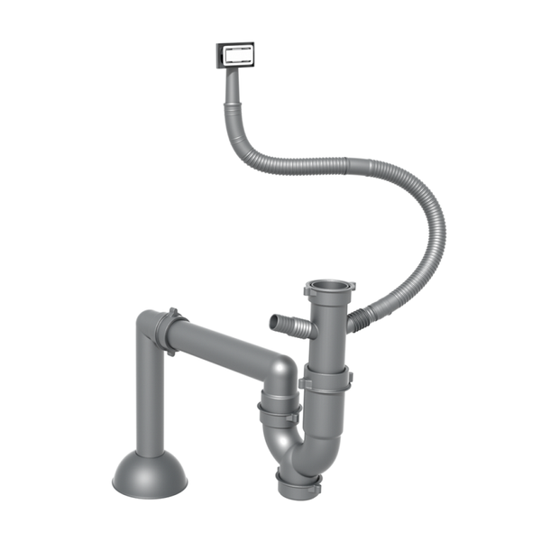 Bộ Siphon Chậu Rửa Bát 1 Hố Konox Terra 860S Black