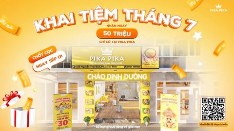 Nhượng Quyền Cùng Pika Pika - Ưu Đãi 50 củ đang chờ đón Bạn