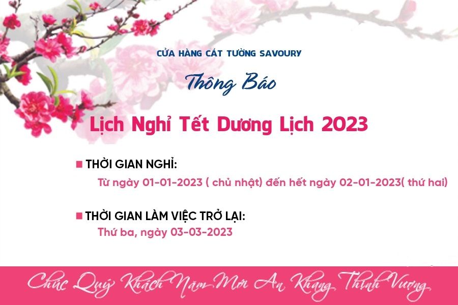 Lịch Nghỉ Tết Dương Lịch 2023