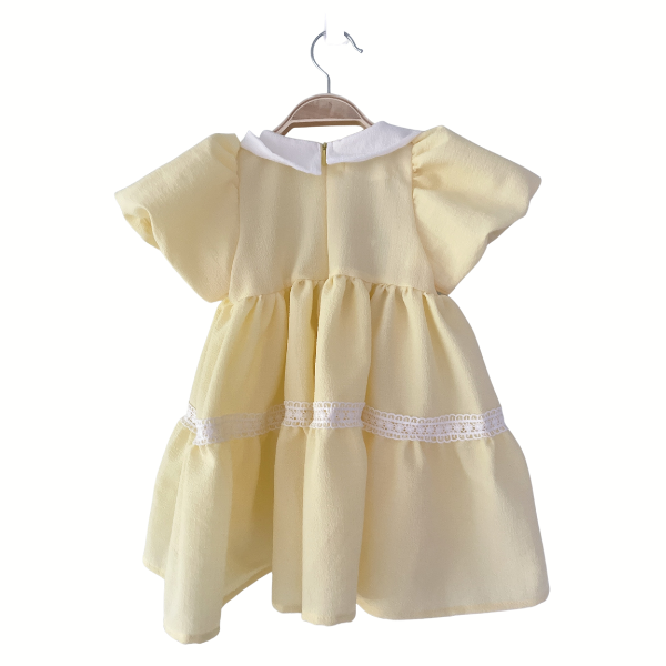 váy bé gái chân váy công chúa linen dài tay phối ren tiểu thư kiểu dáng  vintage TL19 váy cho bé gái thiết kế hiện đại giá sỉ, giá bán buôn -